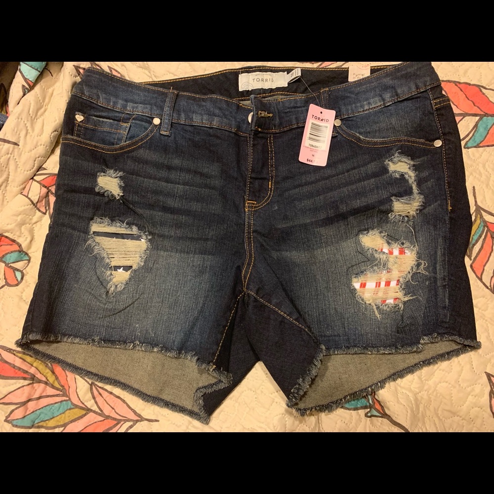 Destroyed 4th of July Shorts